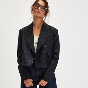 Free People - Black Betty Blazer Sz M